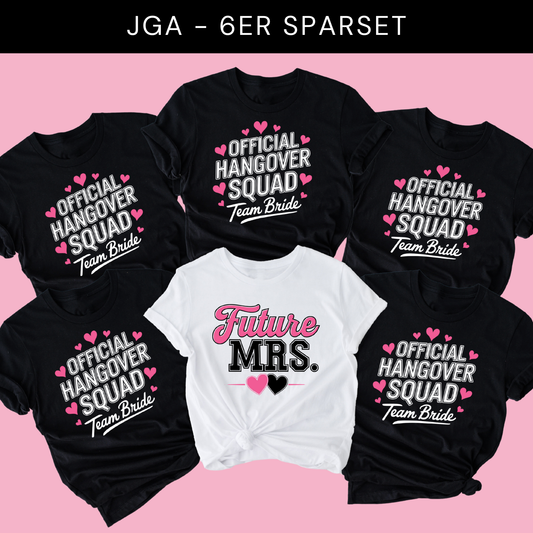 "Hangover Squad" T-Shirt Sparbundle 6 Stück