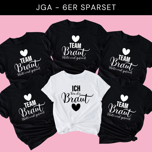"Heute wird gefeiert" T-Shirt Sparbundle 6 Stück