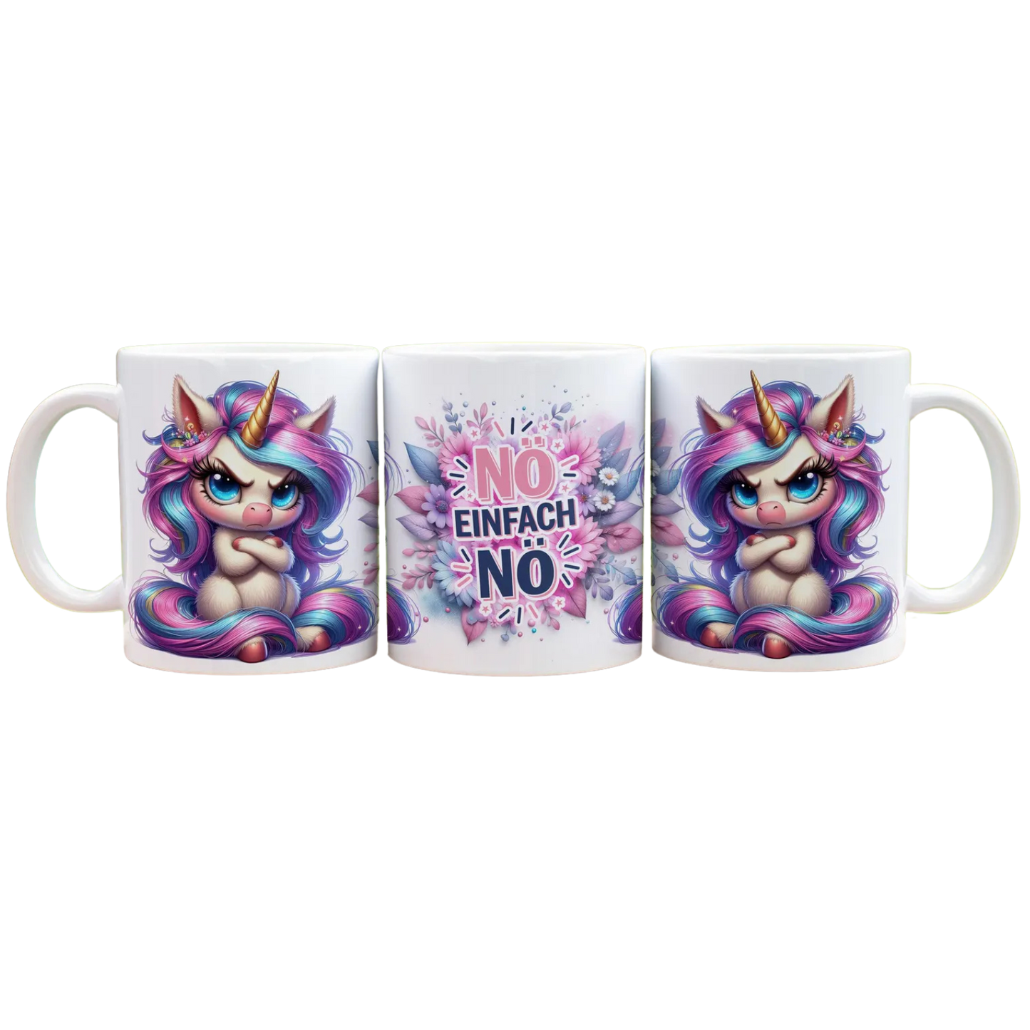 Nö, einfach Nö!  - Panorama Tasse Weiß