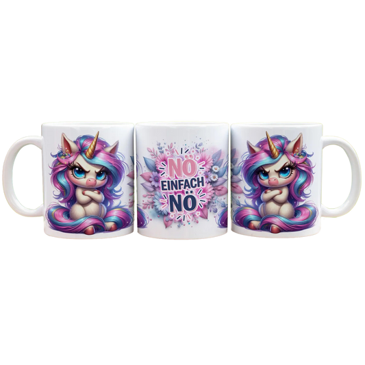 Nö, einfach Nö! - Panorama Tasse Weiß