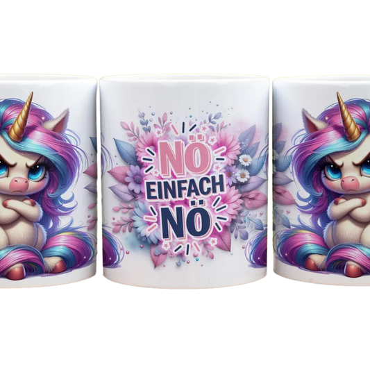 Nö, einfach Nö! - Panorama Tasse Weiß