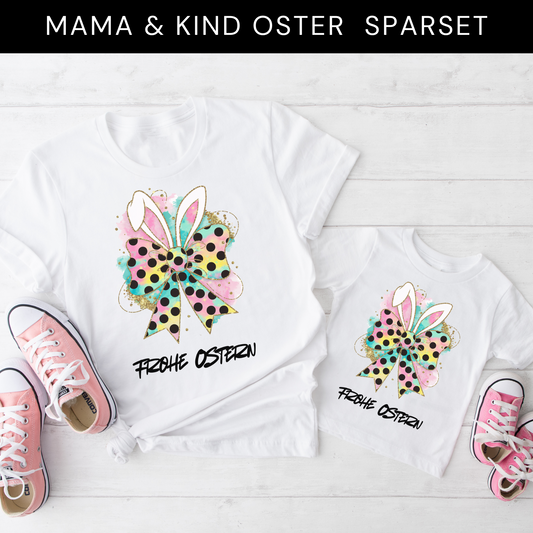 "Frohe Ostern Schleife" T-Shirt Sparbundle