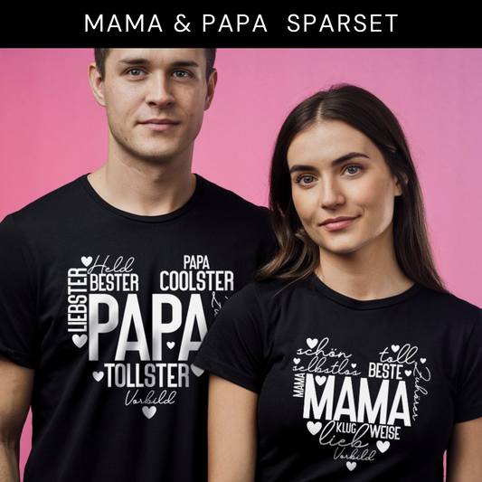 "Mama & Papa" T-Shirt Sparbundle