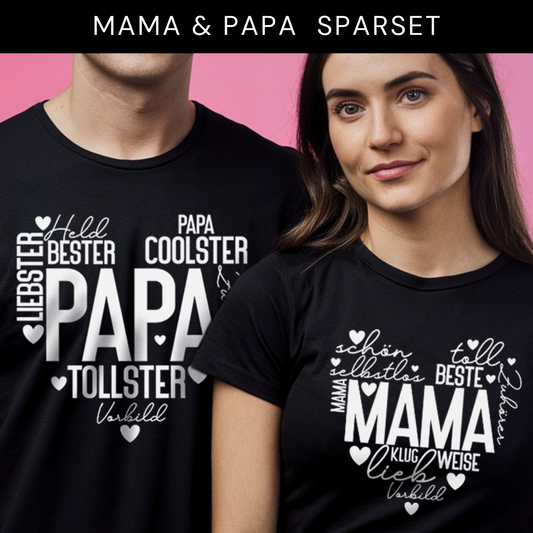 "Mama & Papa" T-Shirt Sparbundle
