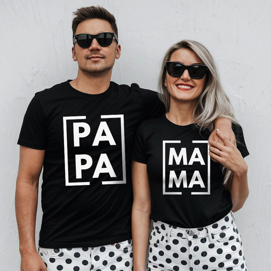 "Black and White Family" T-Shirt Sparbundle