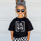 "Black and White Bruder und Schwester" T-Shirt Sparbundle